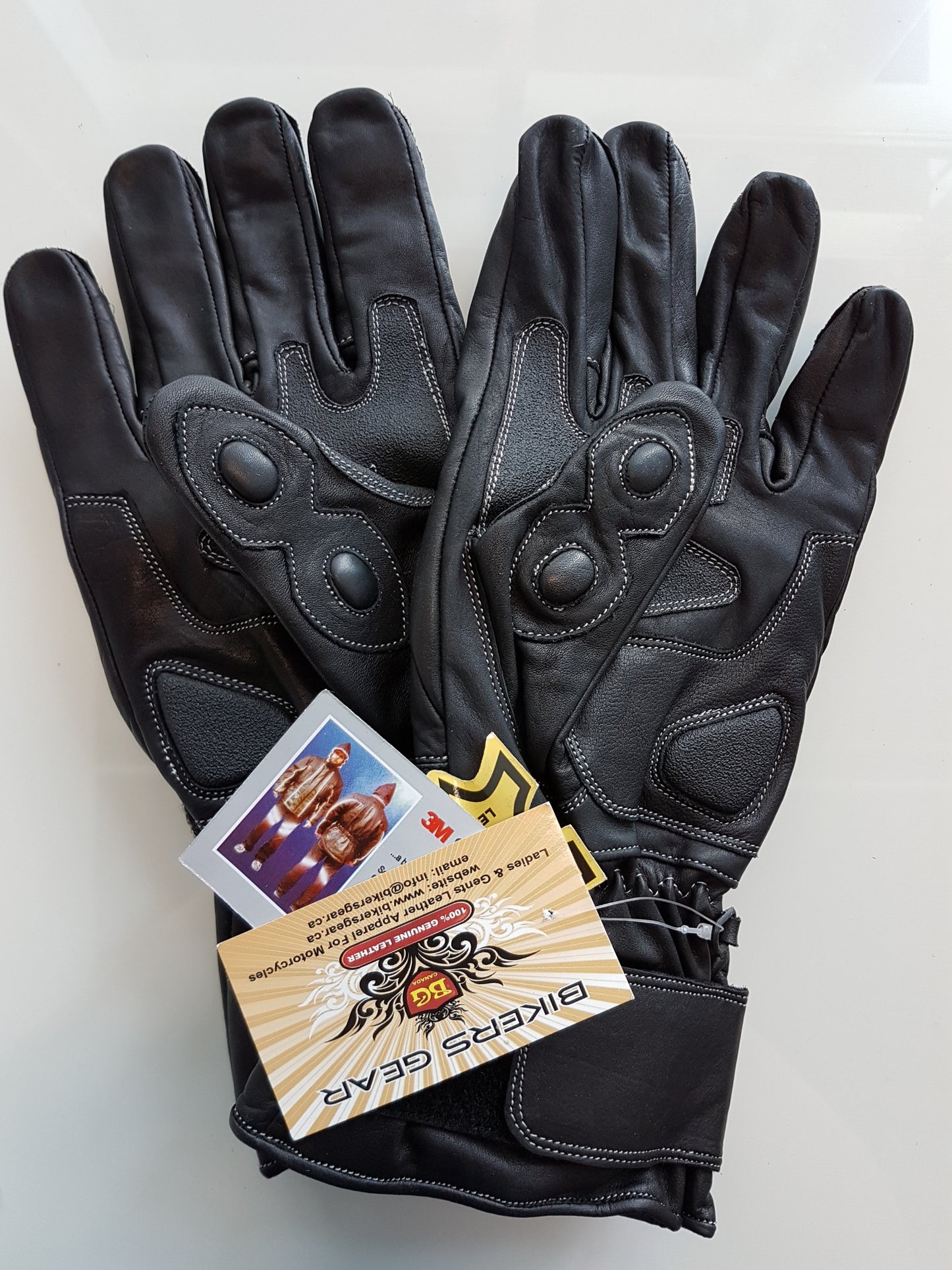 Racer Gauntlet Leather Kevlar Knuckle