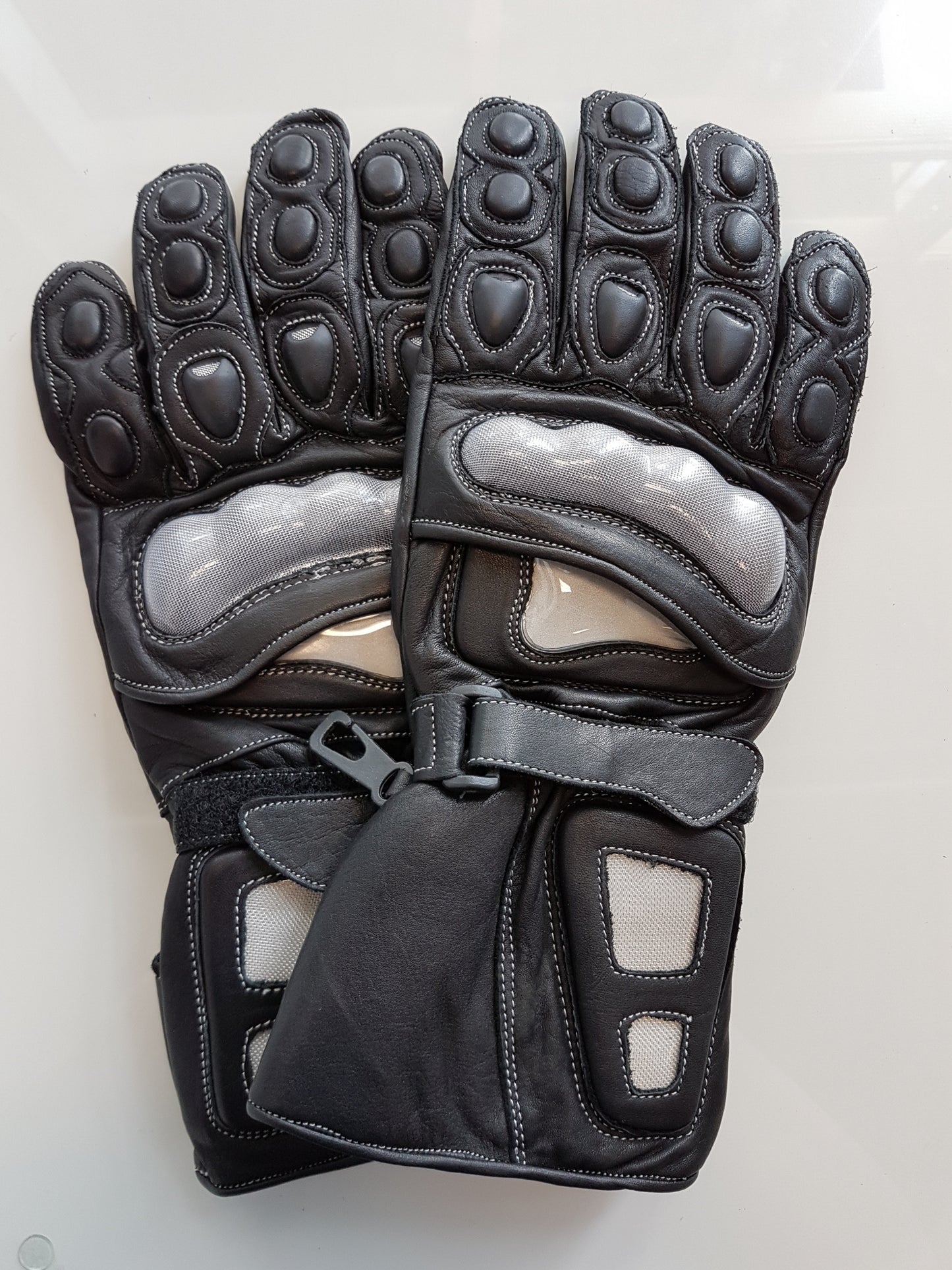 Racer Gauntlet Leather Kevlar Knuckle