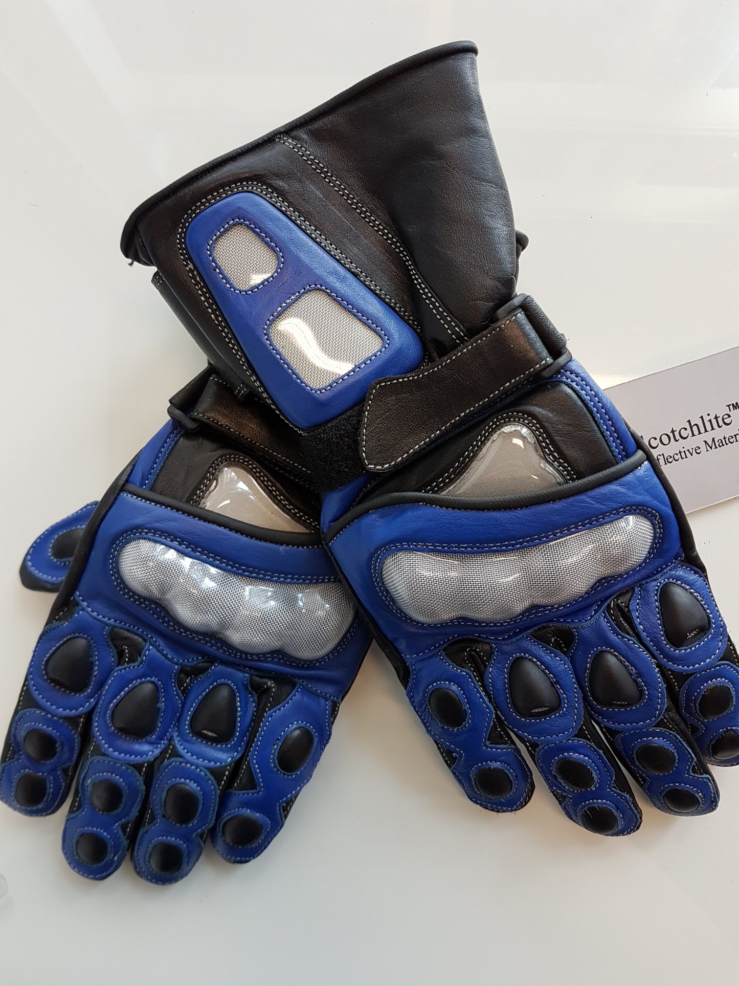 Racer Gauntlet Leather Kevlar Knuckle