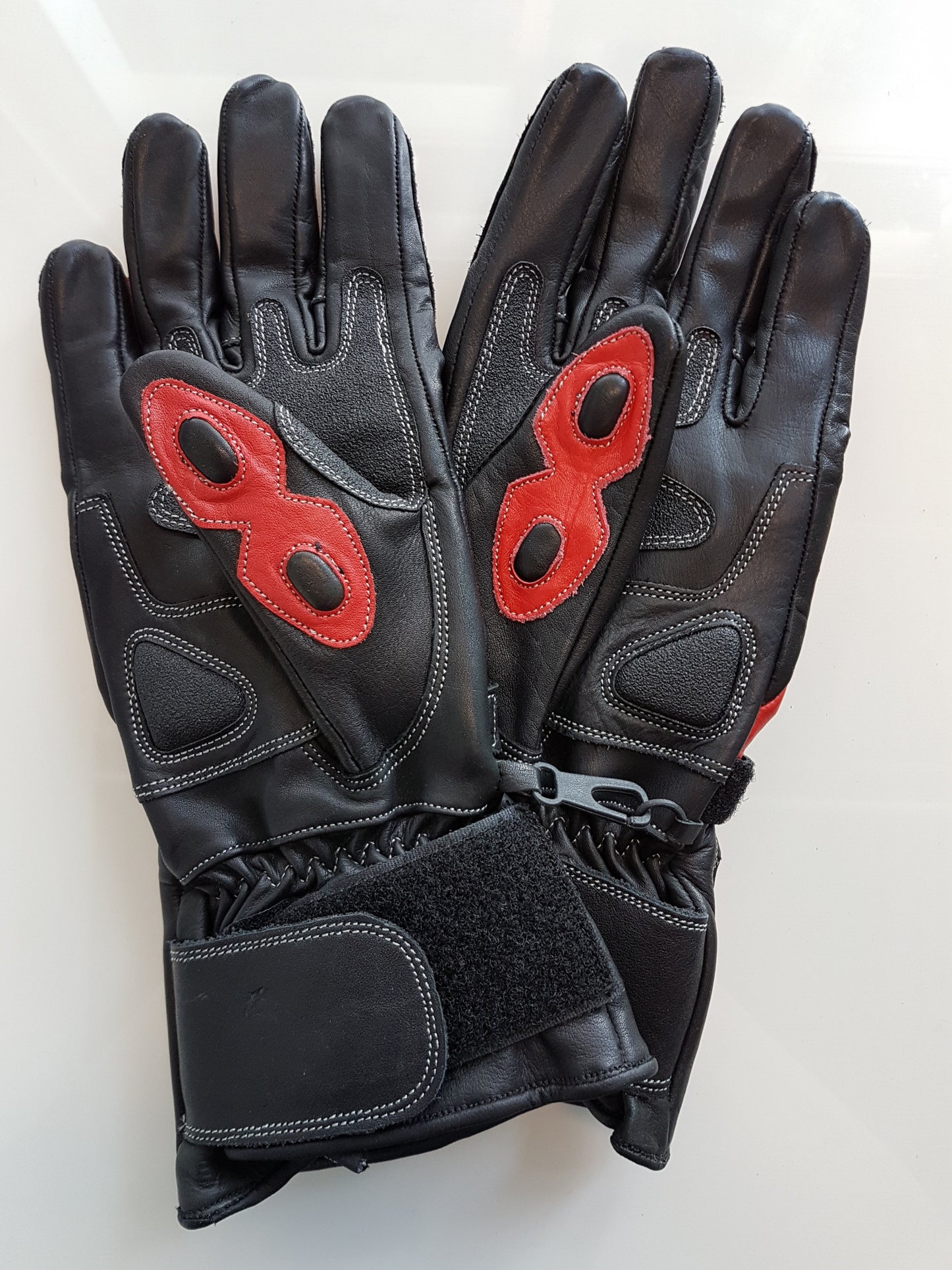 Racer Gauntlet Leather Kevlar Knuckle
