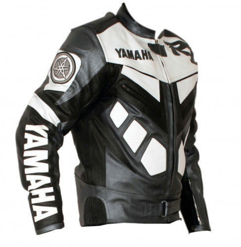 Yamaha R1 Leather Jacket - Black