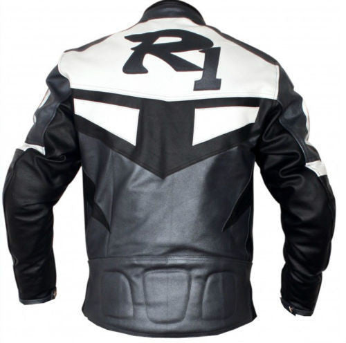 Yamaha R1 Leather Jacket - Black